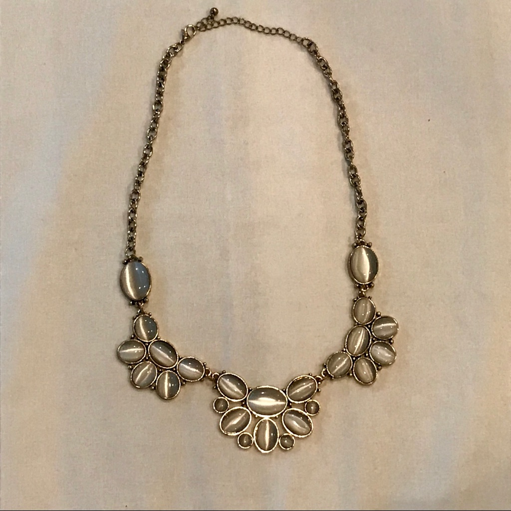 Gray Statement Necklace